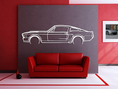 Load image into Gallery viewer, 1967 Mustang Detailed Metal Silhouette
