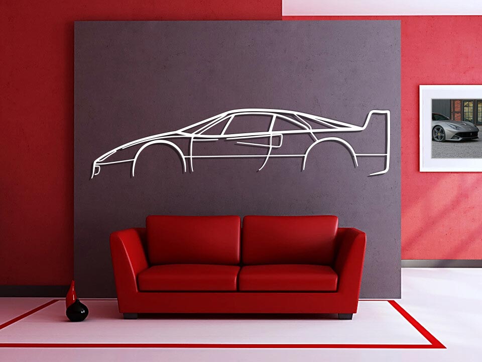 F-40 Metal Silhouette