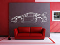 Load image into Gallery viewer, 911 GT3 RS Model 992 Detailed Metal Silhouette
