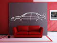 Load image into Gallery viewer, Subaru Impreza WRX STI GD Metal Silhouette
