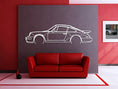 Load image into Gallery viewer, 911 Turbo Model 964 Detailed Metal Silhouette
