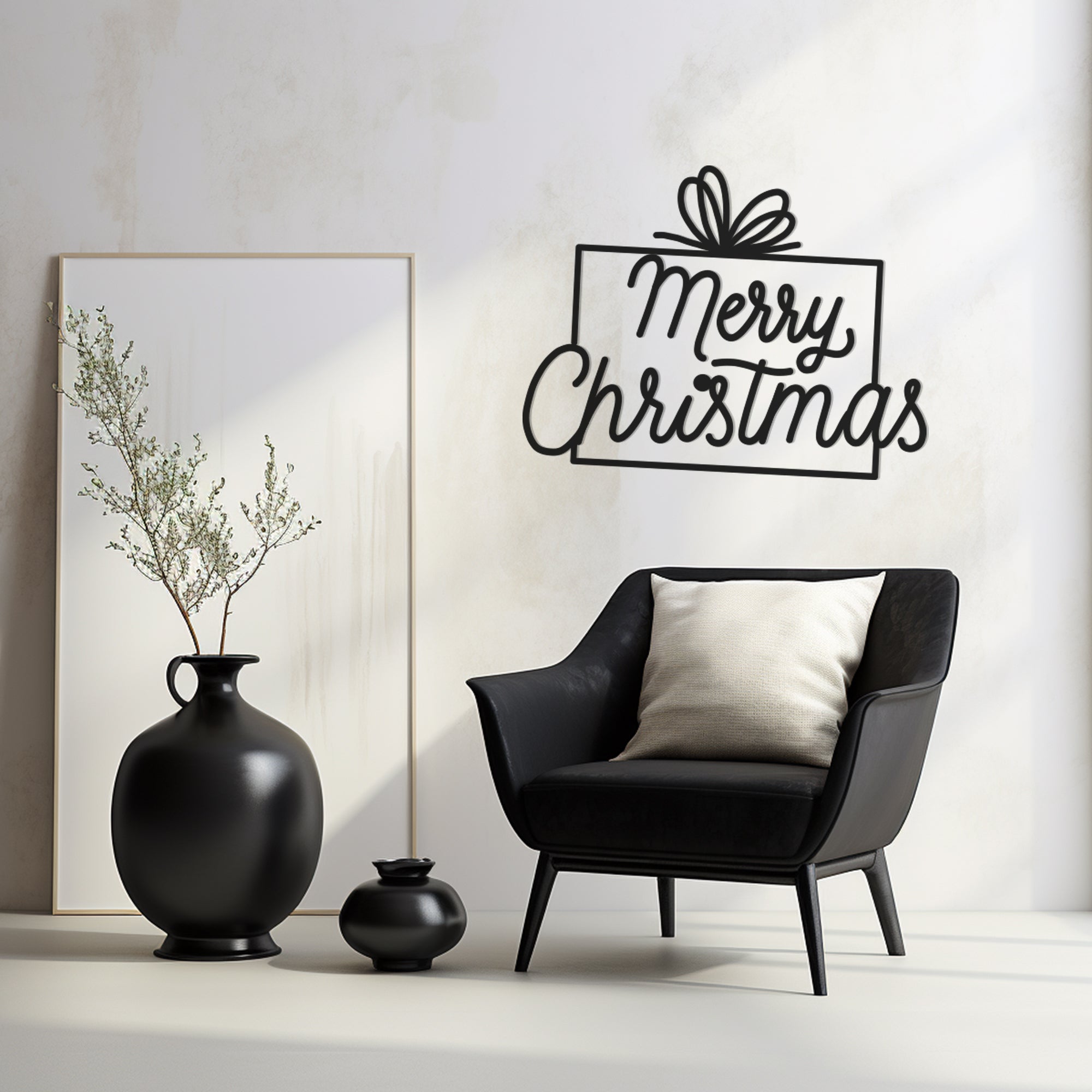 Merry Christmas Metal Wall Art