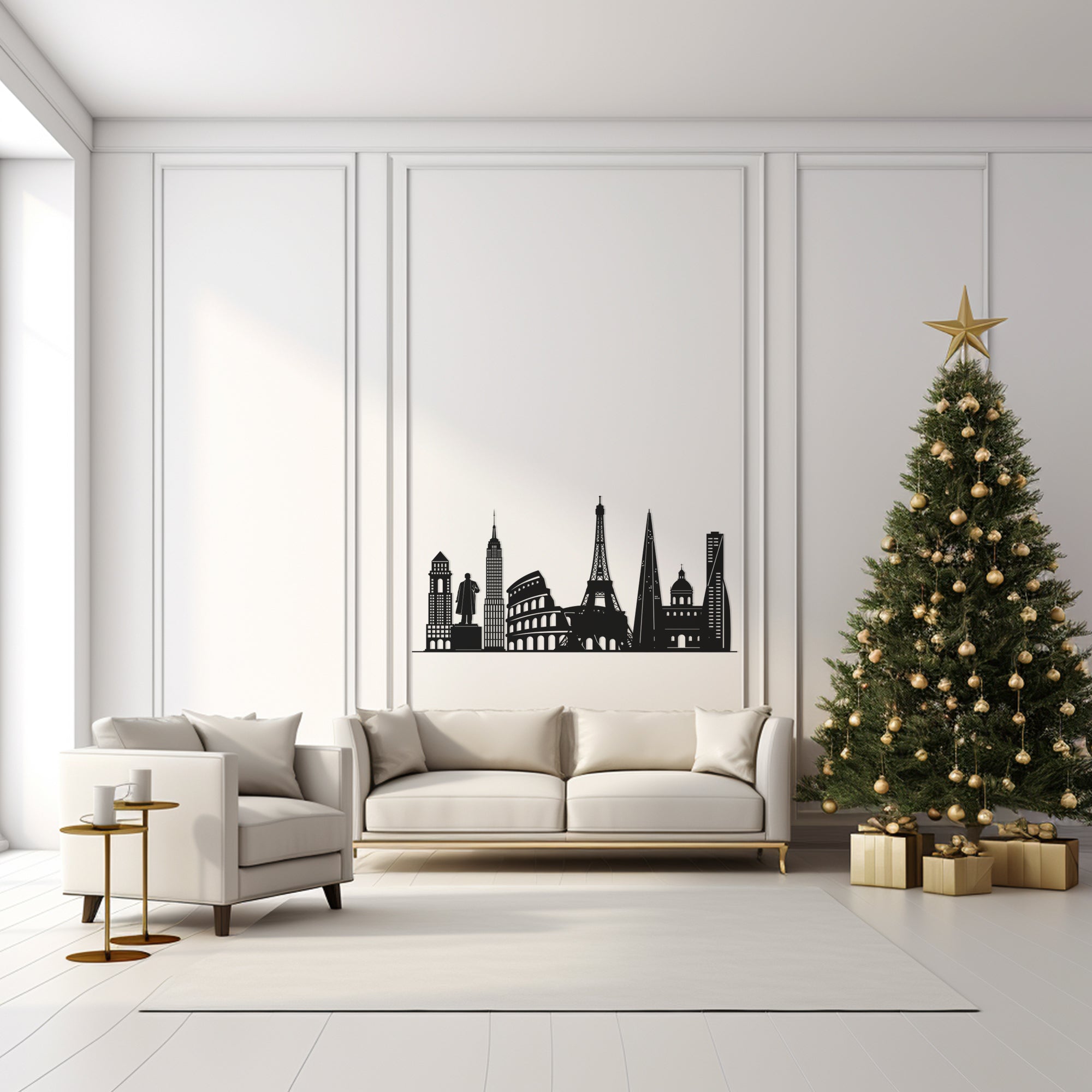 Popular Cities Metall Wall Art