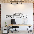 Load image into Gallery viewer, 1968 Mustang Hardtop Metal Silhouette, Wall Decor, Metal Wall art
