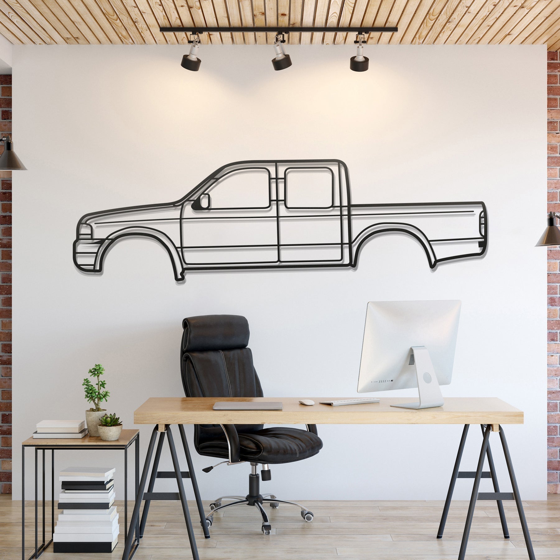 1998 Ranger 3rd Gen Metal Silhouette, Wall Decor, Metal Wall art