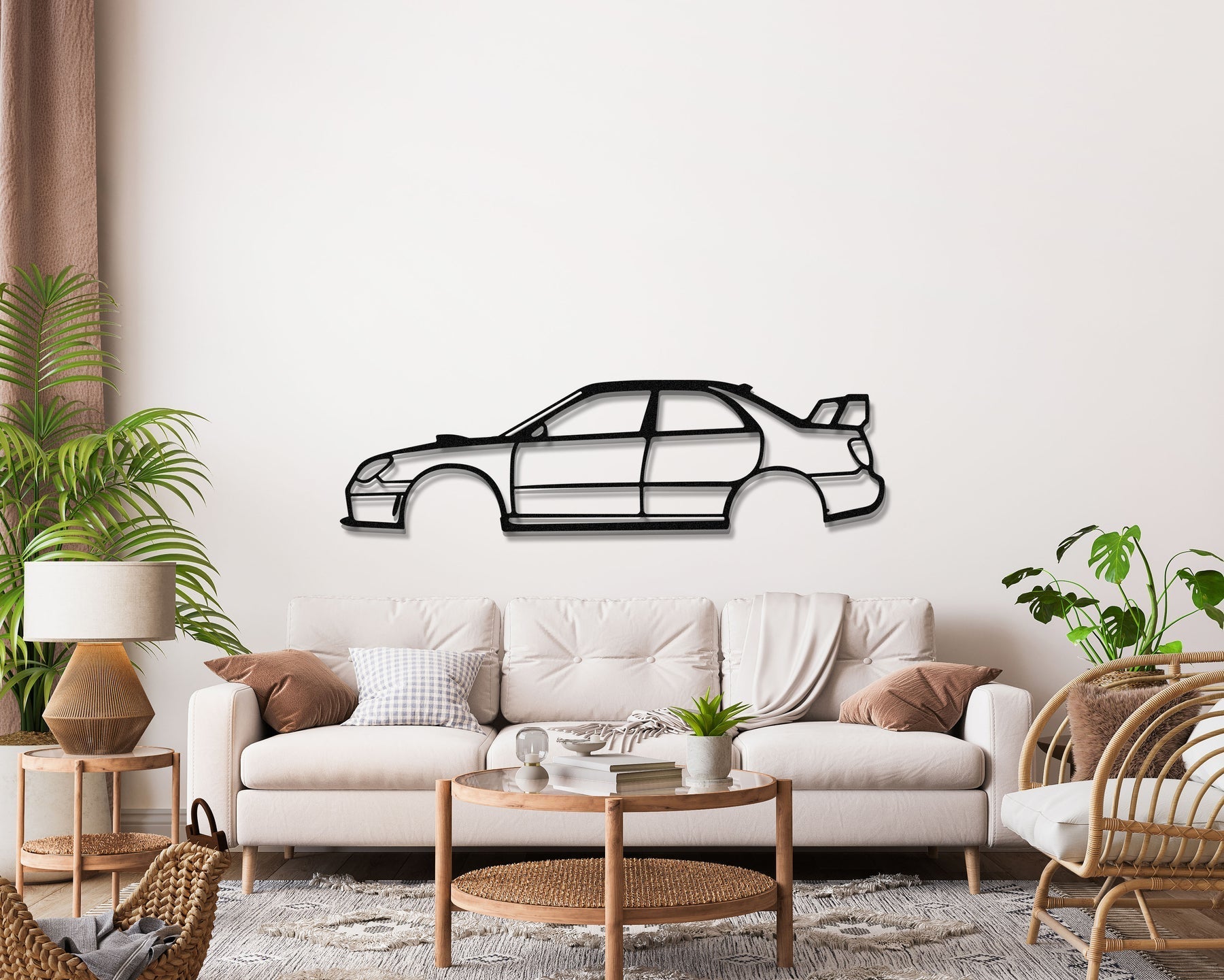 Subaru Impreza Hawkeye Metal Silhouette, Wall Decor, Metal Wall art