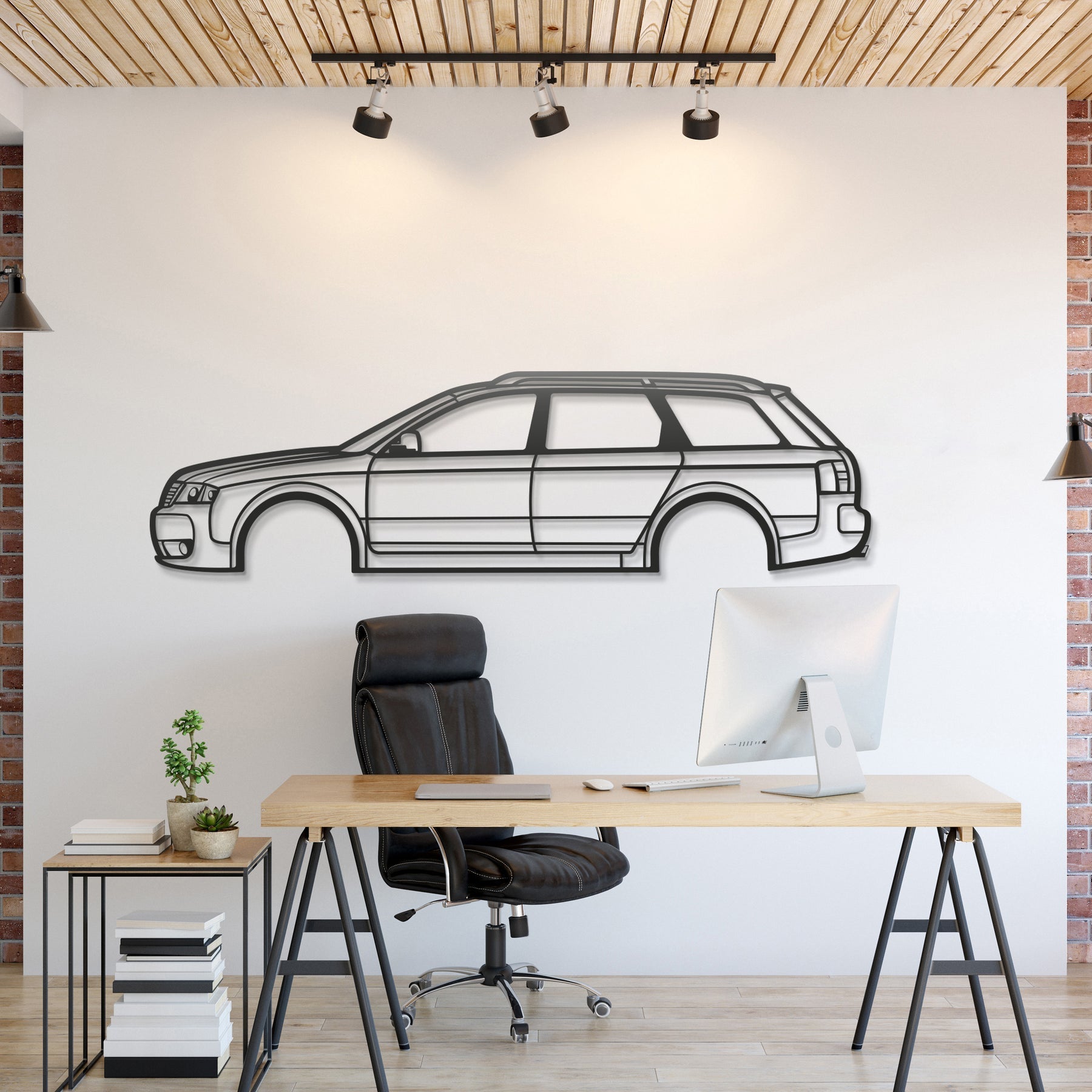 2001 ALLROAD Metal Silhouette, Wall Decor, Metal Wall art