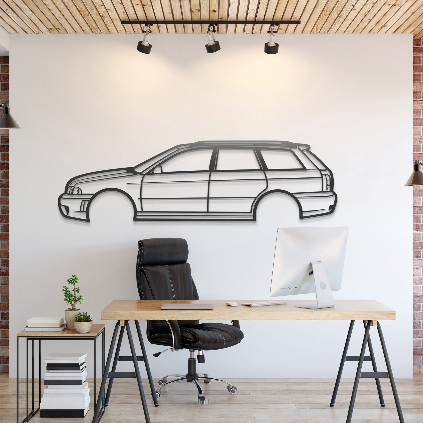 2004 RS4 B5 Metal Silhouette, Wall Decor, Metal Wall art