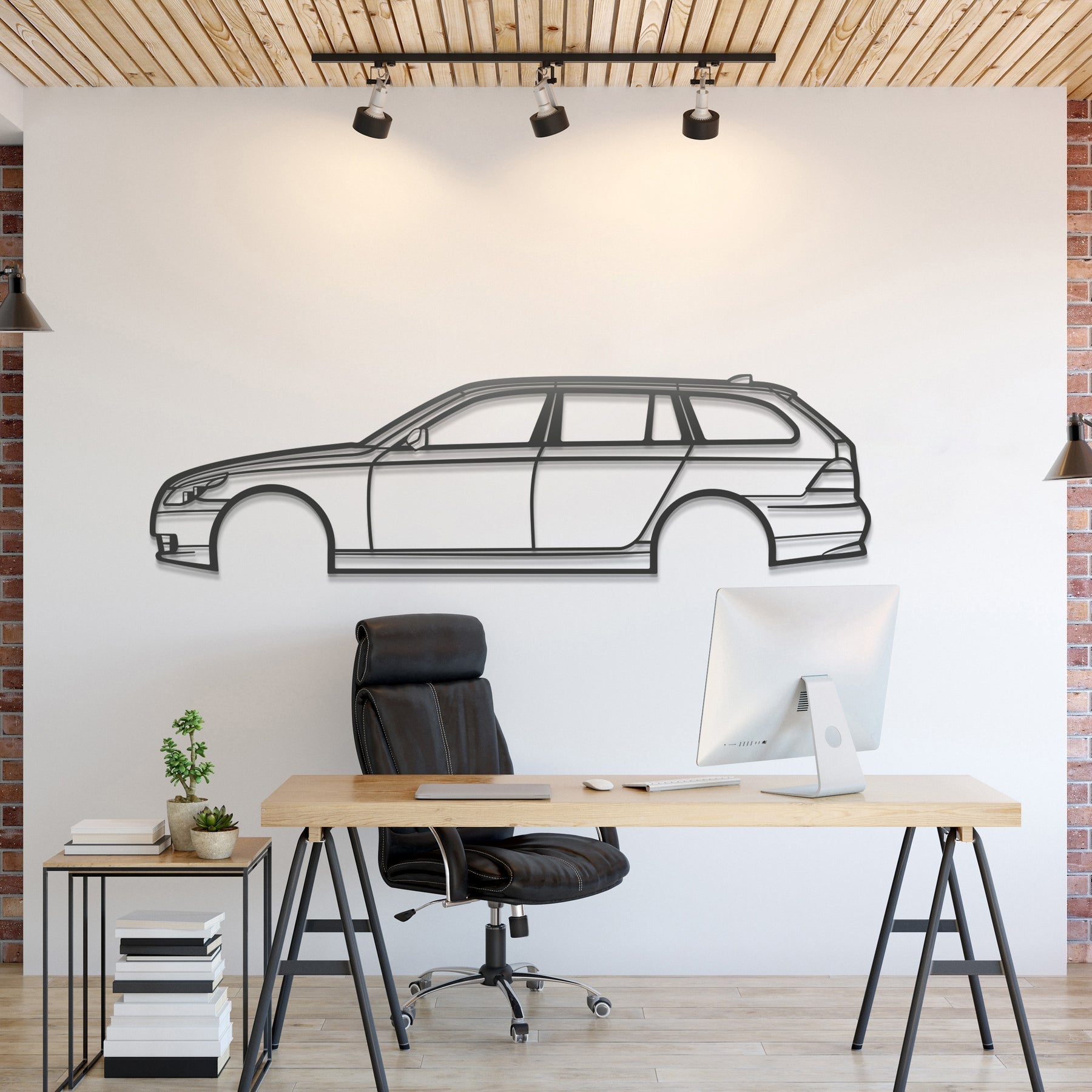 2008 535 XI WAGON Metal Silhouette, Wall Decor, Metal Wall art