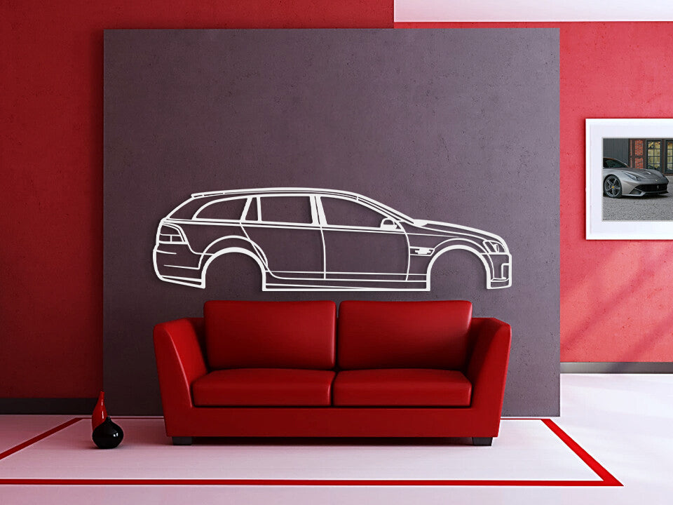 2009 Commodore Wagon Metal Silhouette