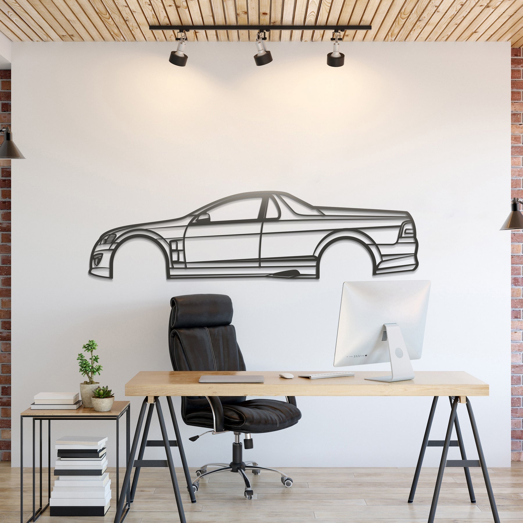 2009 HSV Maloo Metal Silhouette, Wall Decor, Metal Wall art