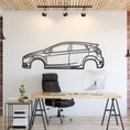 Load image into Gallery viewer, 2014 Fiesta ST Metal Silhouette, Wall Decor, Metal Wall art
