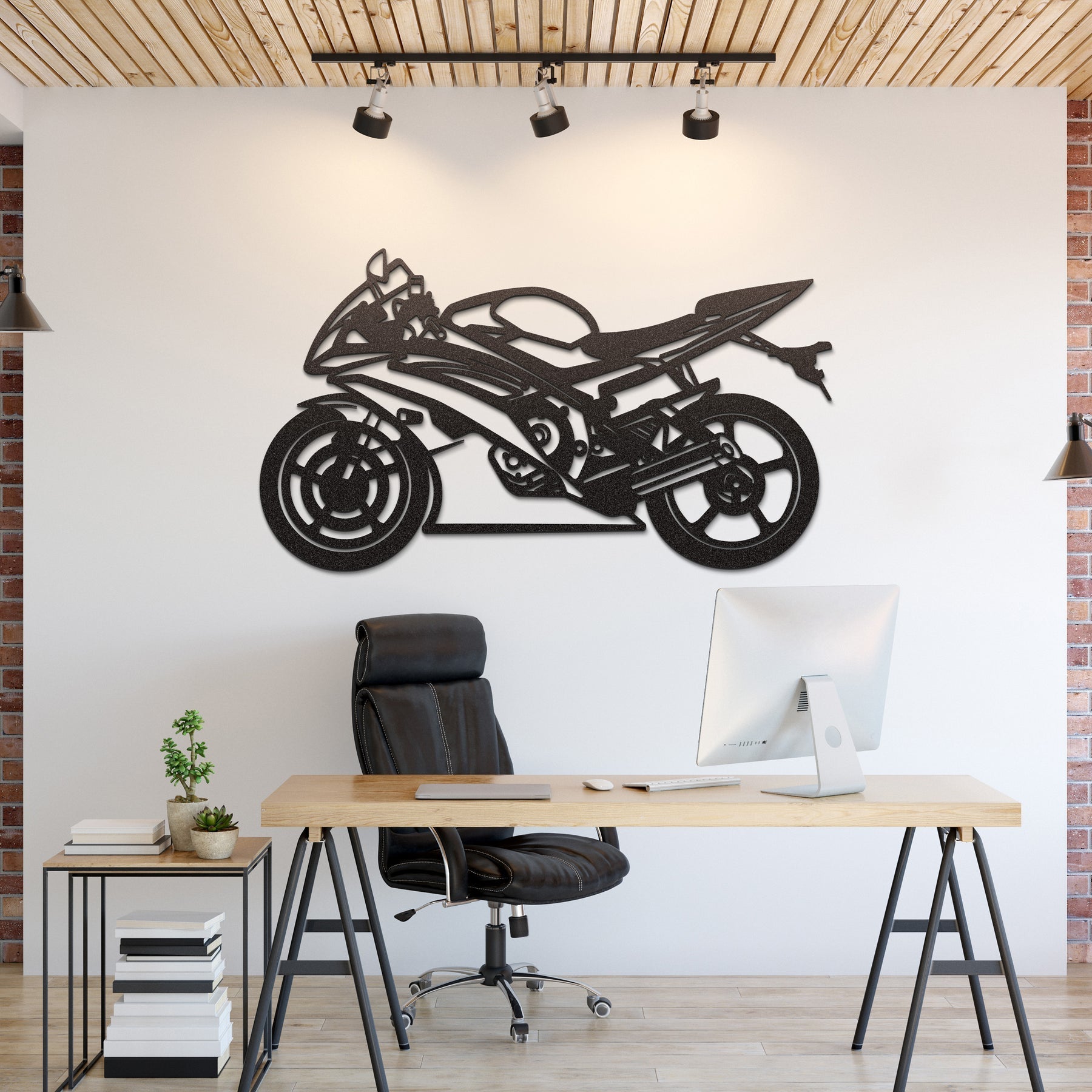 2014 R6 Metal Silhouette, Wall Decor, Metal Wall art