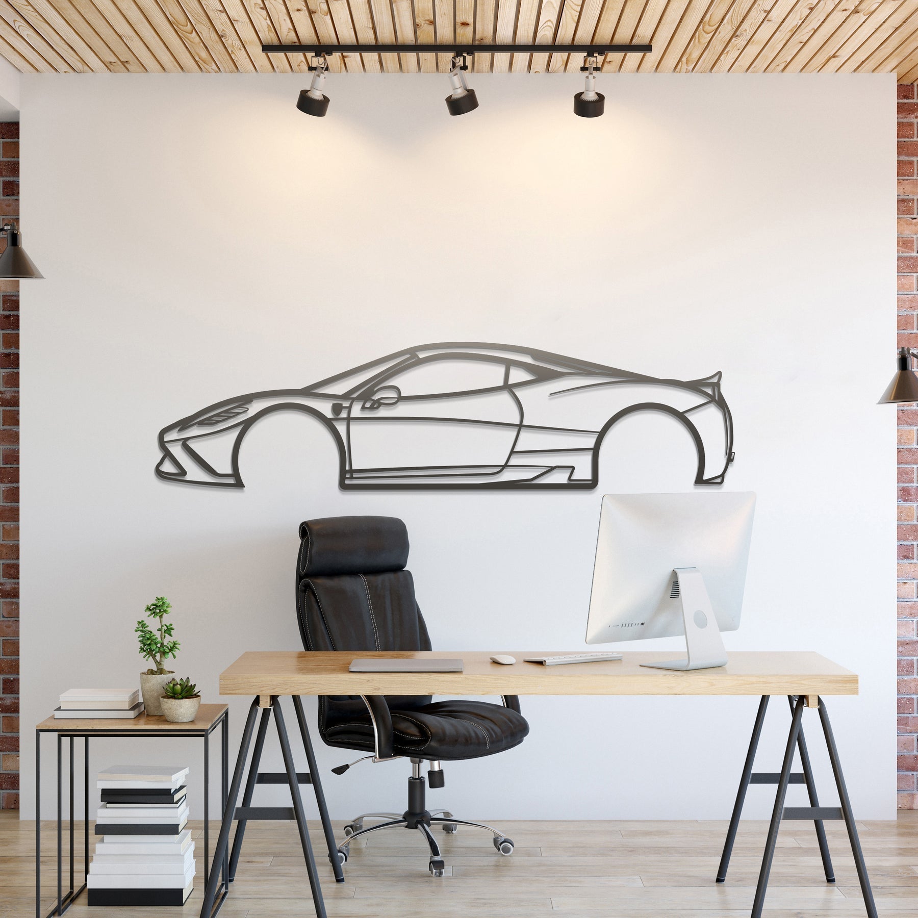 2015 458 Speciale Metal Silhouette, Wall Decor, Metal Wall art