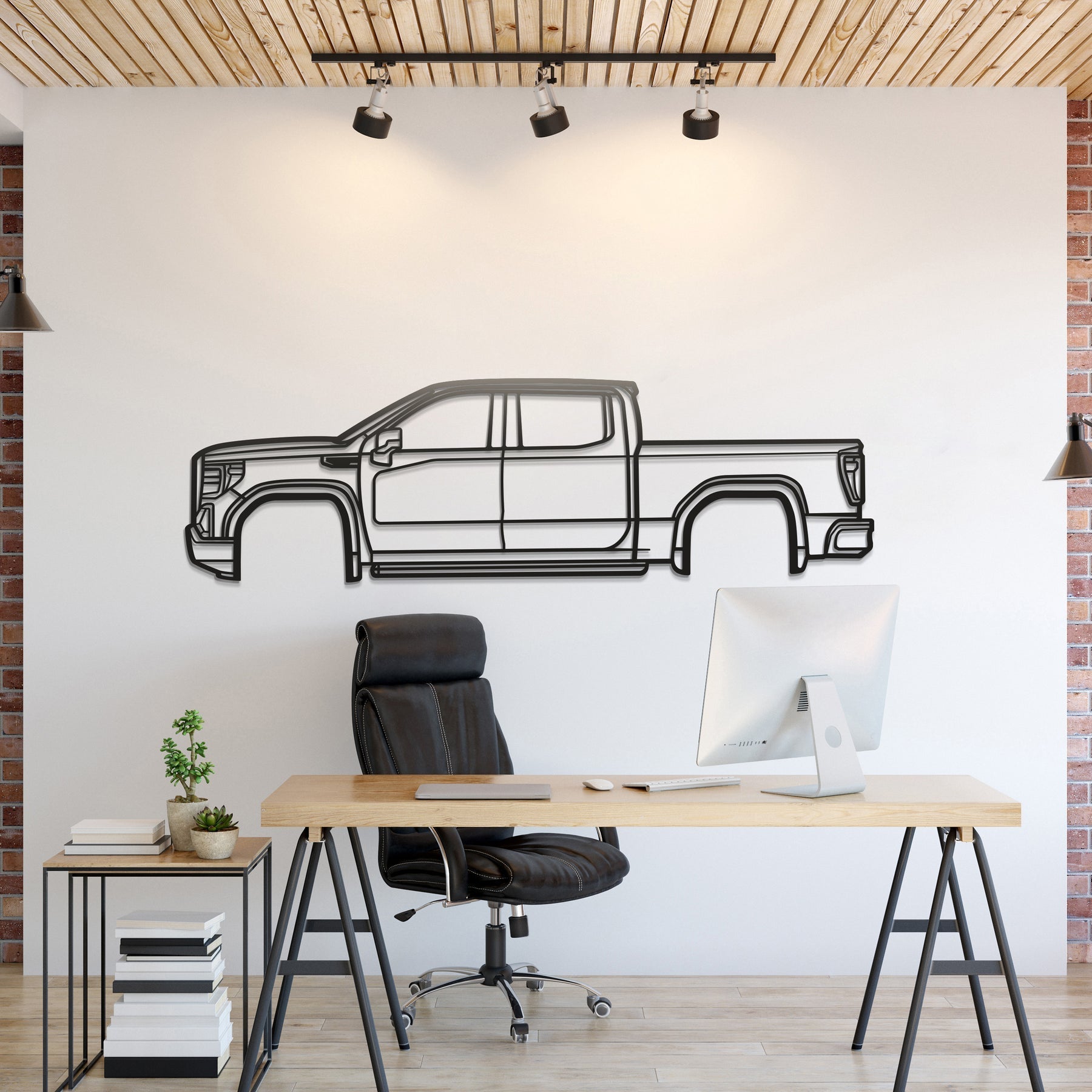 2019 Denali Sierra Metal Silhouette, Wall Decor, Metal Wall art