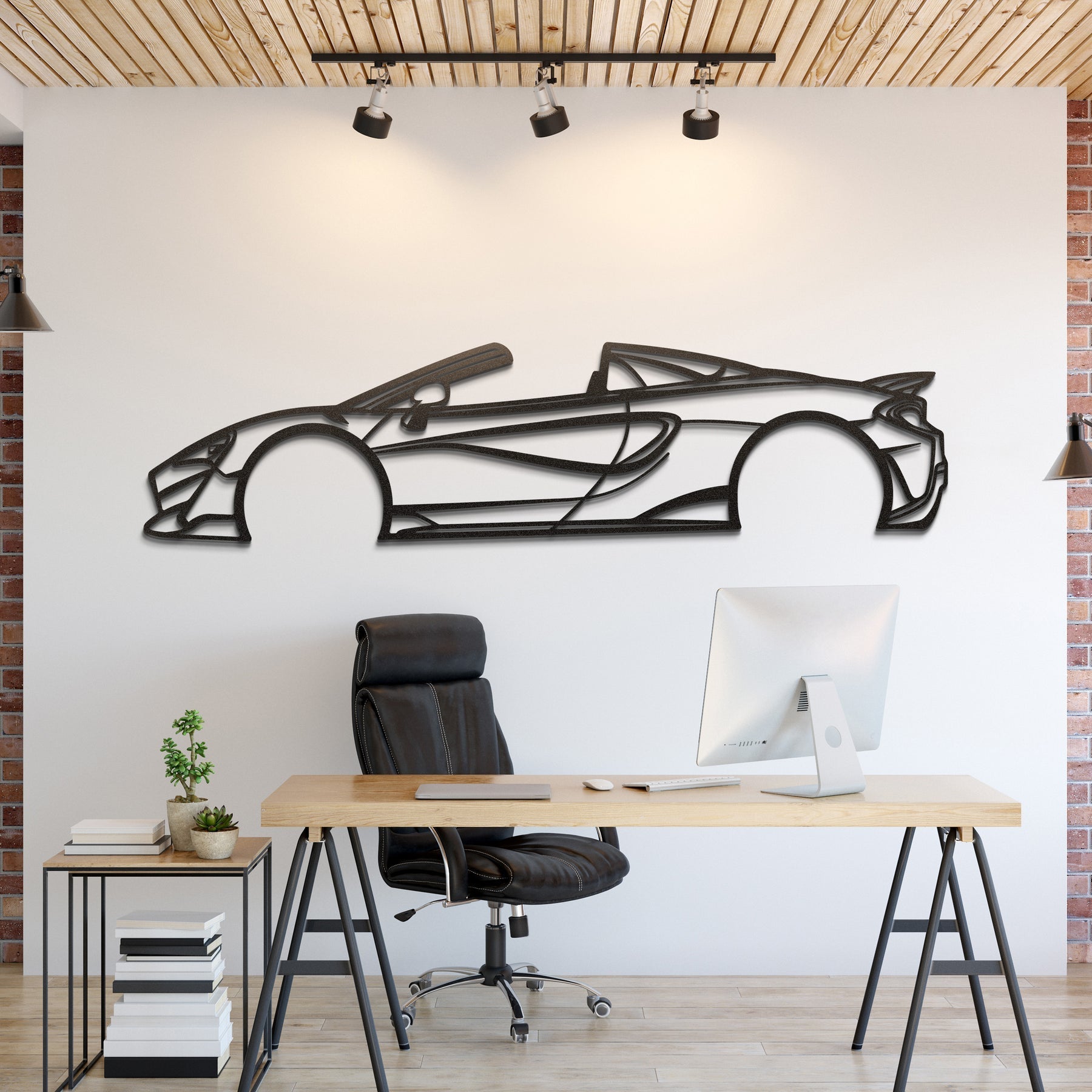 2019 600LT Spider Metal Silhouette, Wall Decor, Metal Wall art