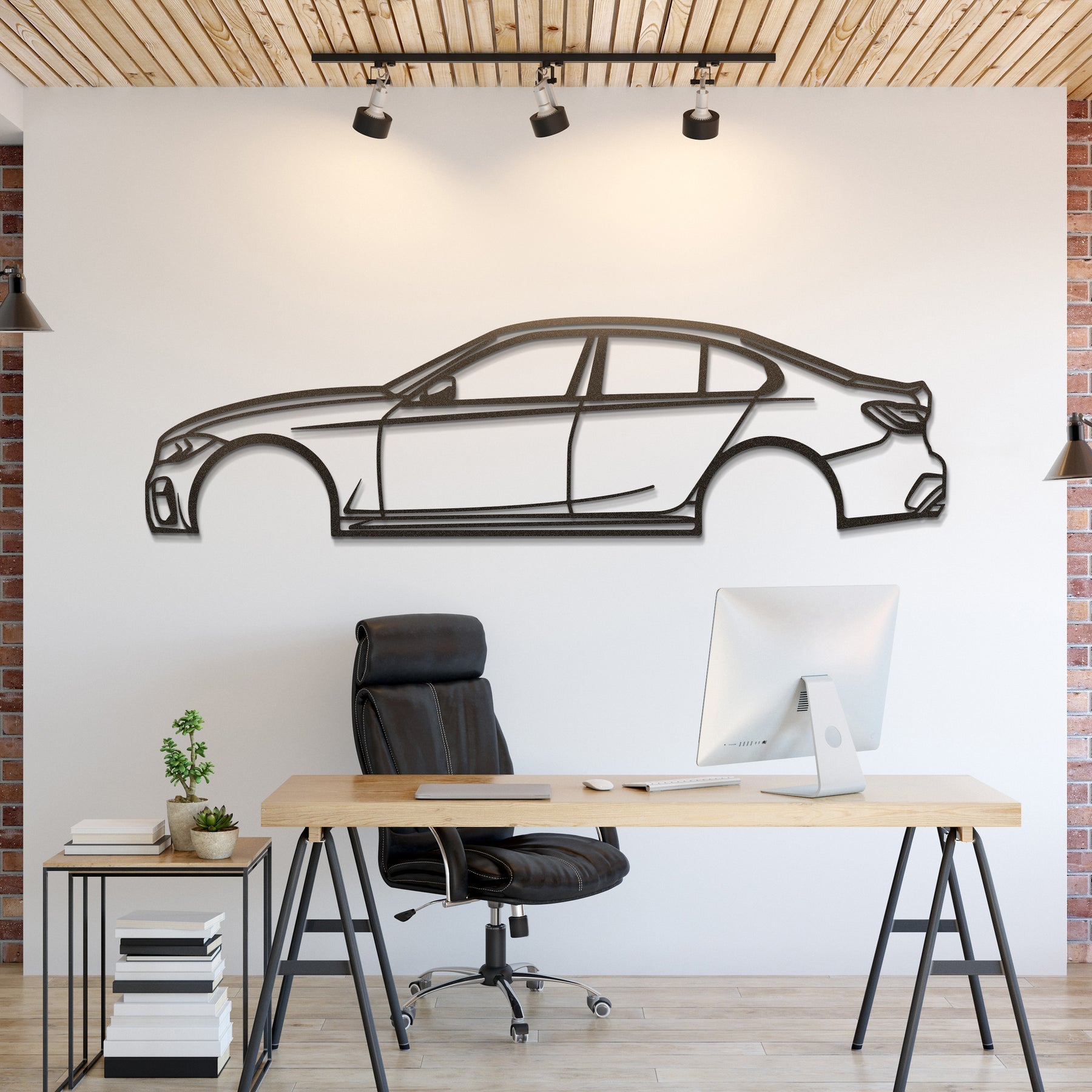 M340i Metal Silhouette, Wall Decor, Metal Wall art