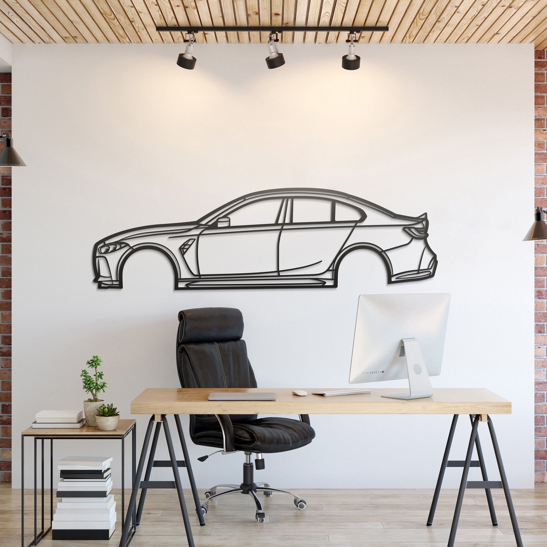 2021 G80 M3 Competition Metal Silhouette, Wall Decor, Metal Wall art