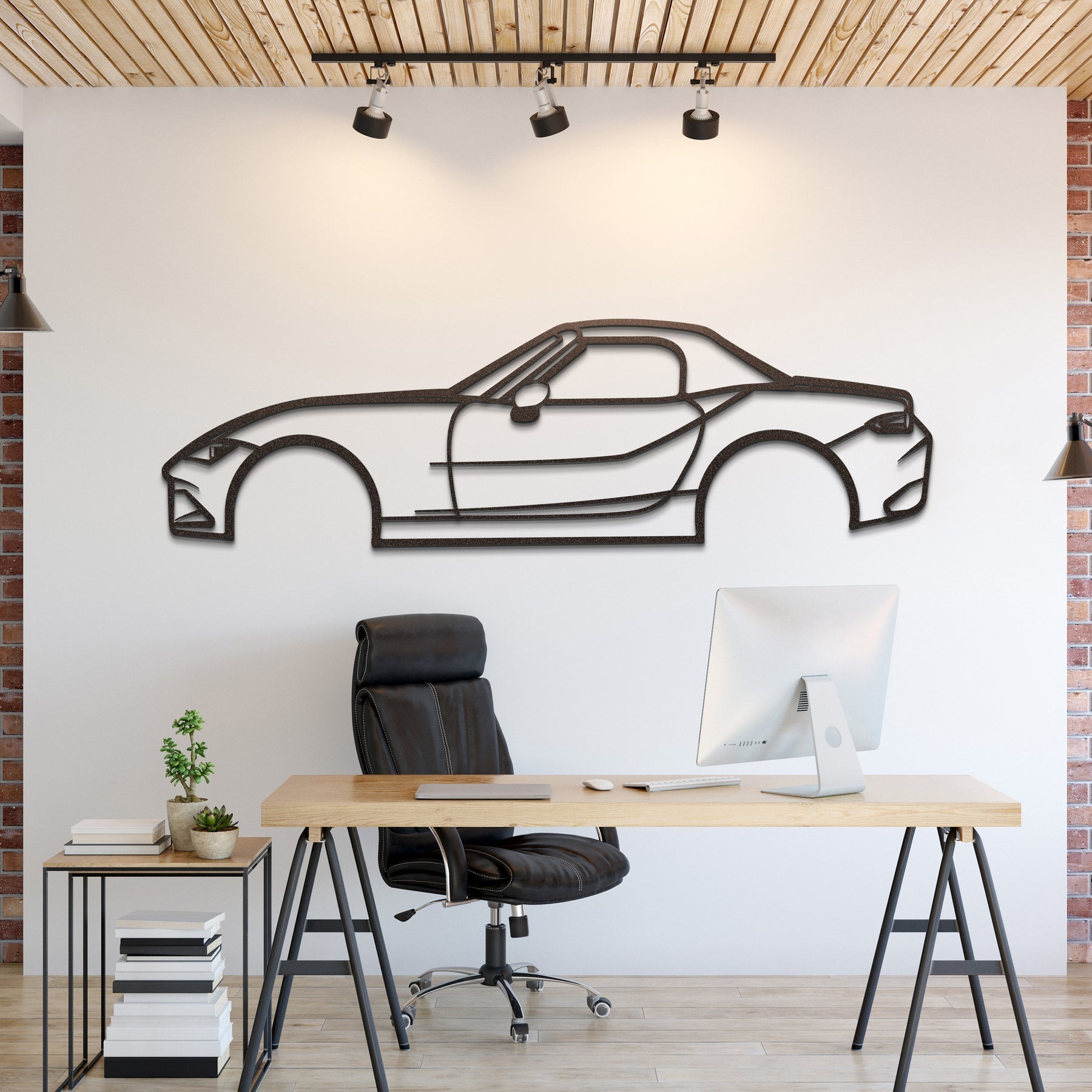 2021 Miata MX 5 Metal Silhouette, Wall Decor, Metal Wall art