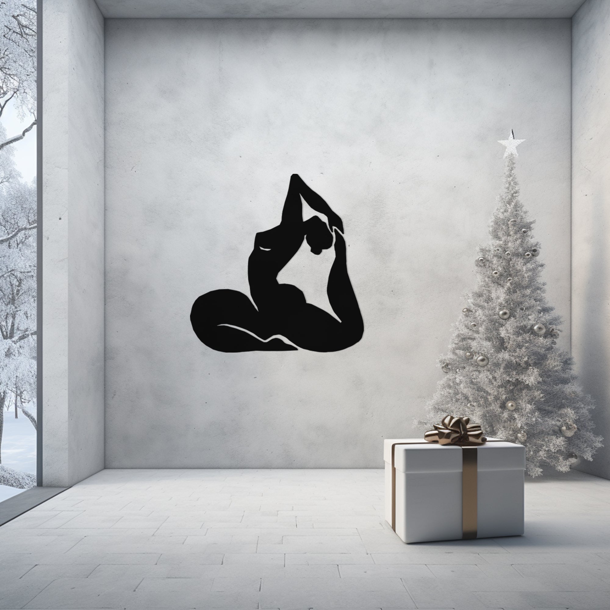 Aesthetic Yoga Metal Wall Art