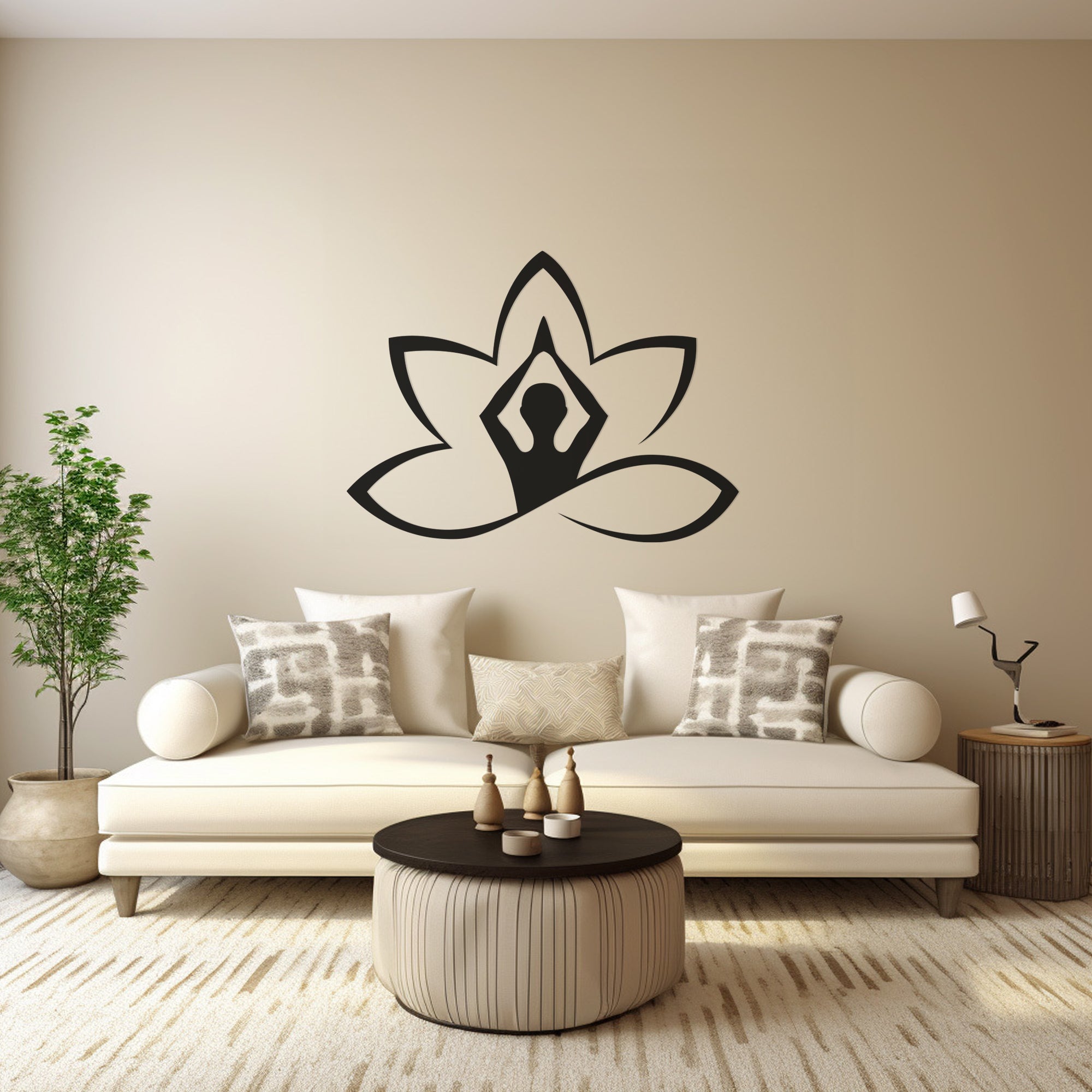 Zen Yoga Design Metal Wall Art