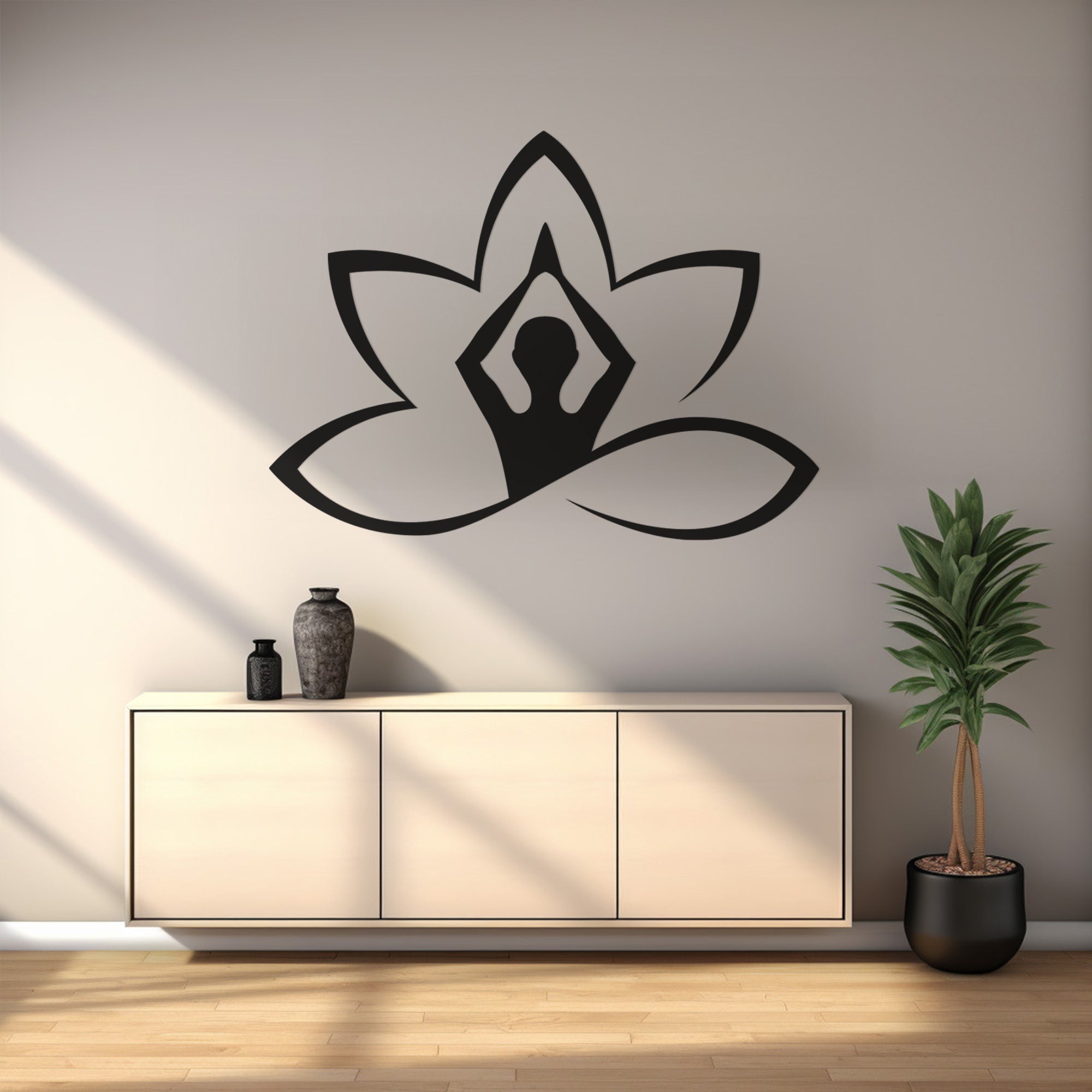 Zen Yoga Design Metal Wall Art