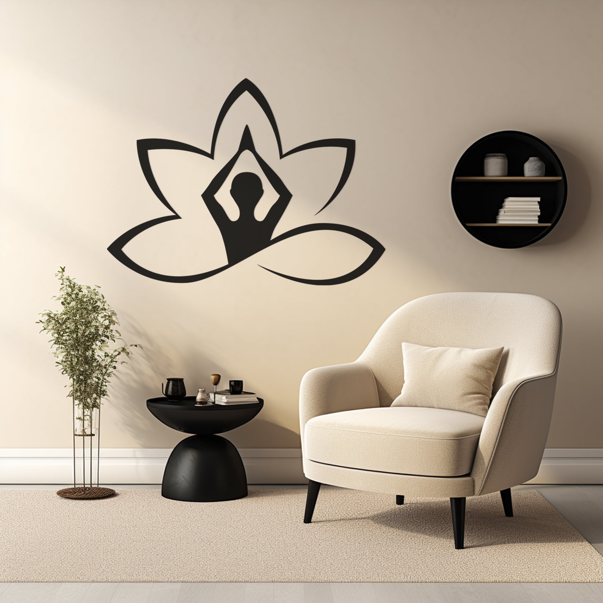 Zen Yoga Design Metal Wall Art