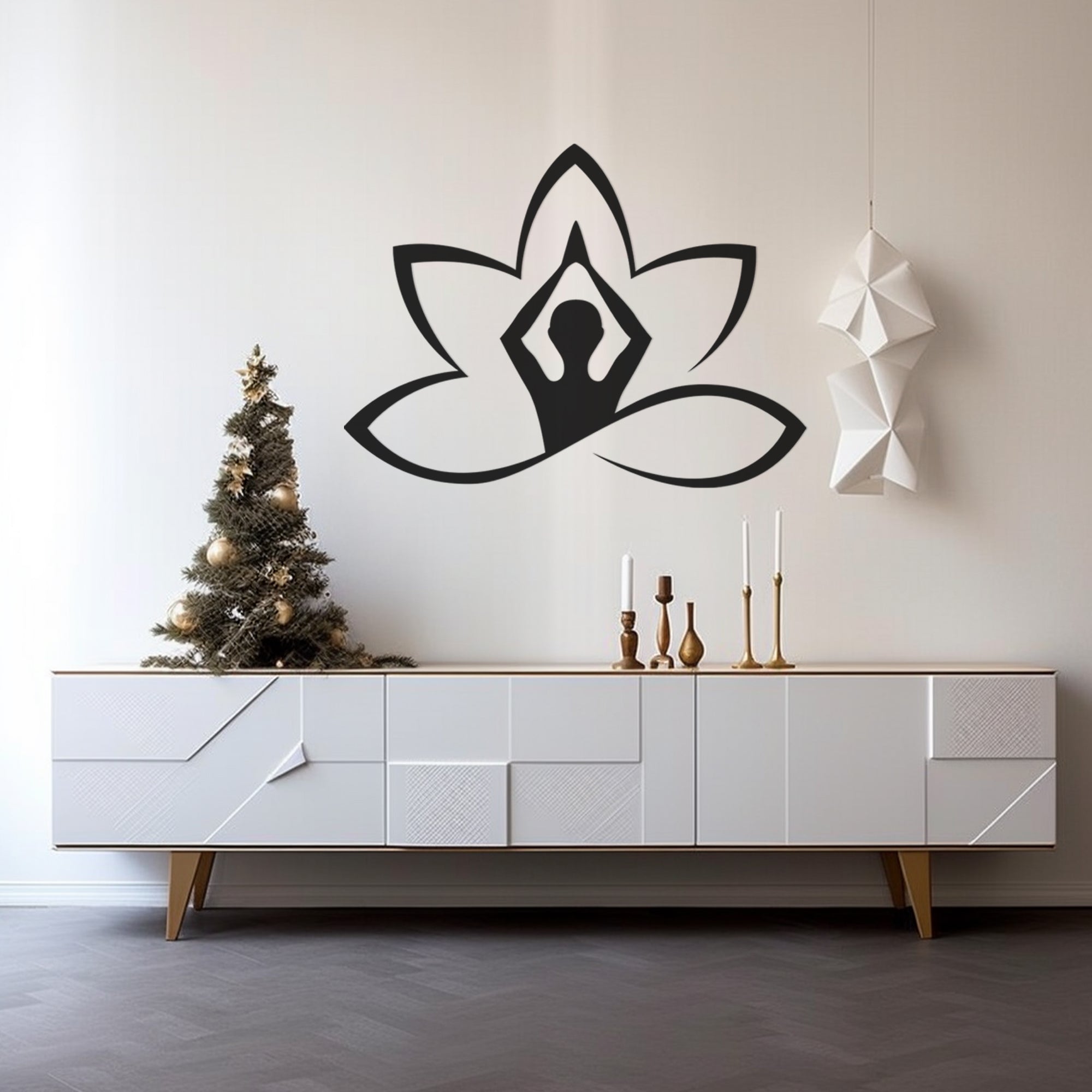 Zen Yoga Design Metal Wall Art