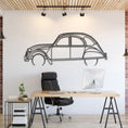 Load image into Gallery viewer, 1966 2CV Metal Silhouette, Wall Decor, Metal Wall art
