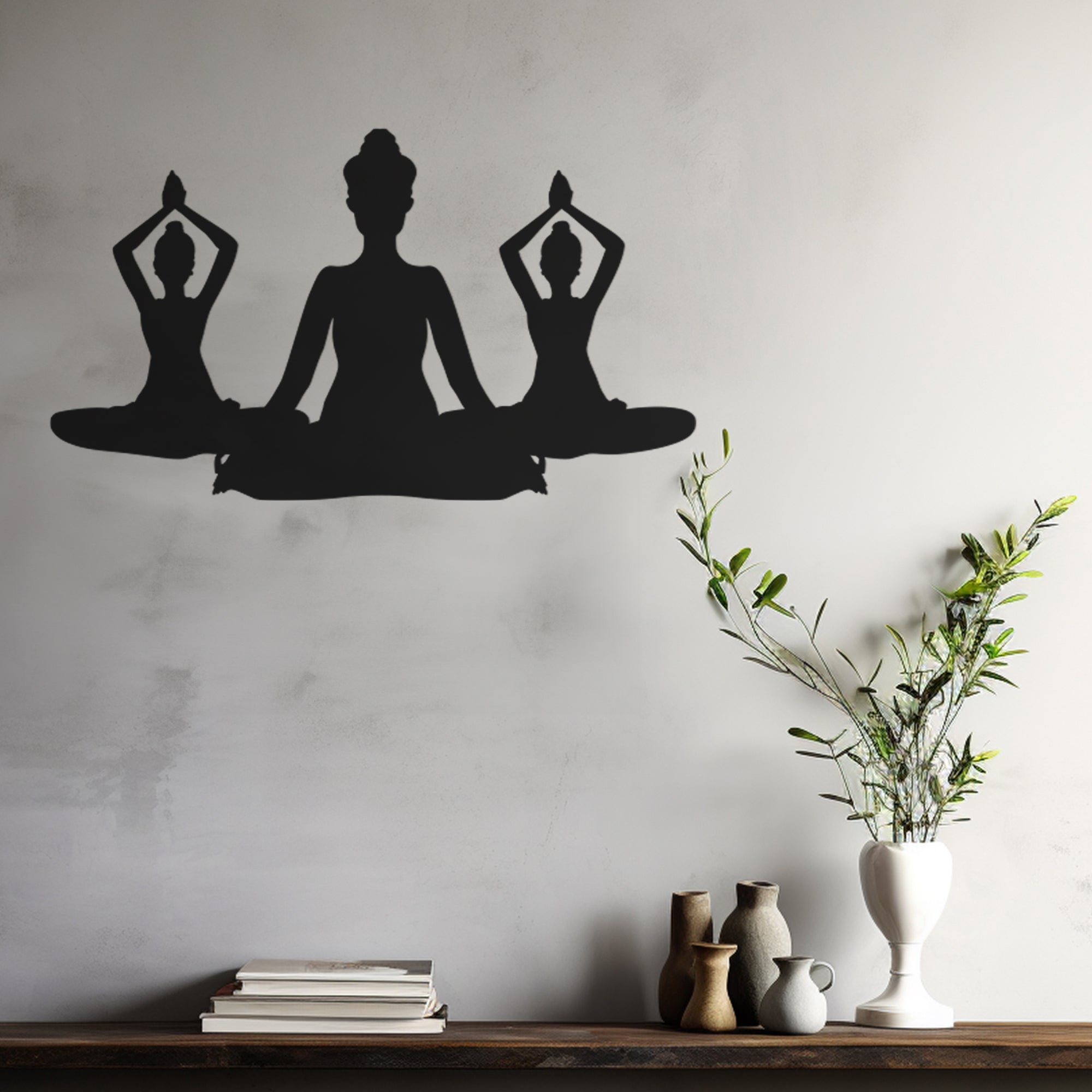 Relaxing Yoga Metal Wall Art