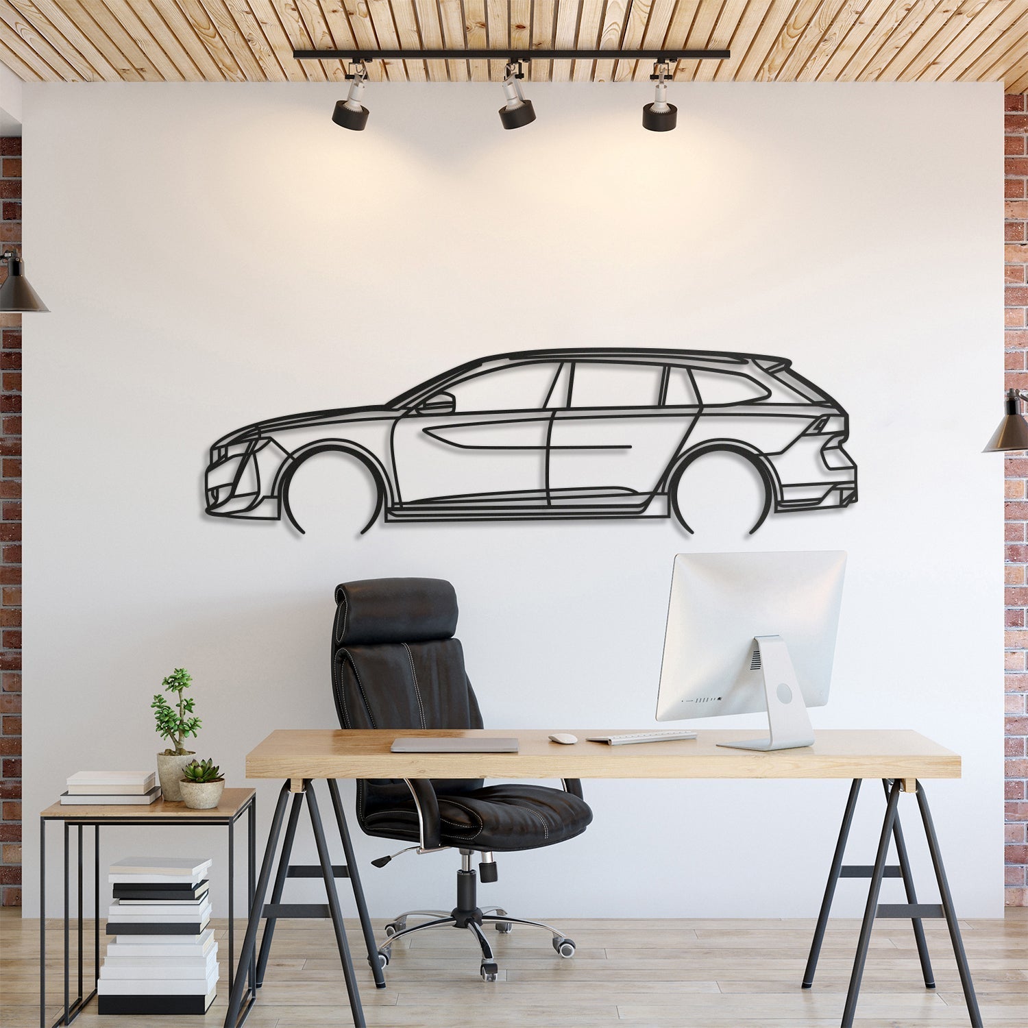 Peugeot 508 II SW PSE Detailed Metal Silhouette, Metal Wall art