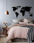 Load image into Gallery viewer, Wall Art - World Map, Metal Art Hanging and Multi-use Home Decor, 19.65" L x 12.55" W Inch/Black
