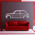 Load image into Gallery viewer, 5 Alpine Turbo 1983 Detailed Metal Silhouette
