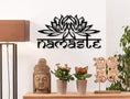 Load image into Gallery viewer, Metal Wall Art Namaste (25" x 13.5")
