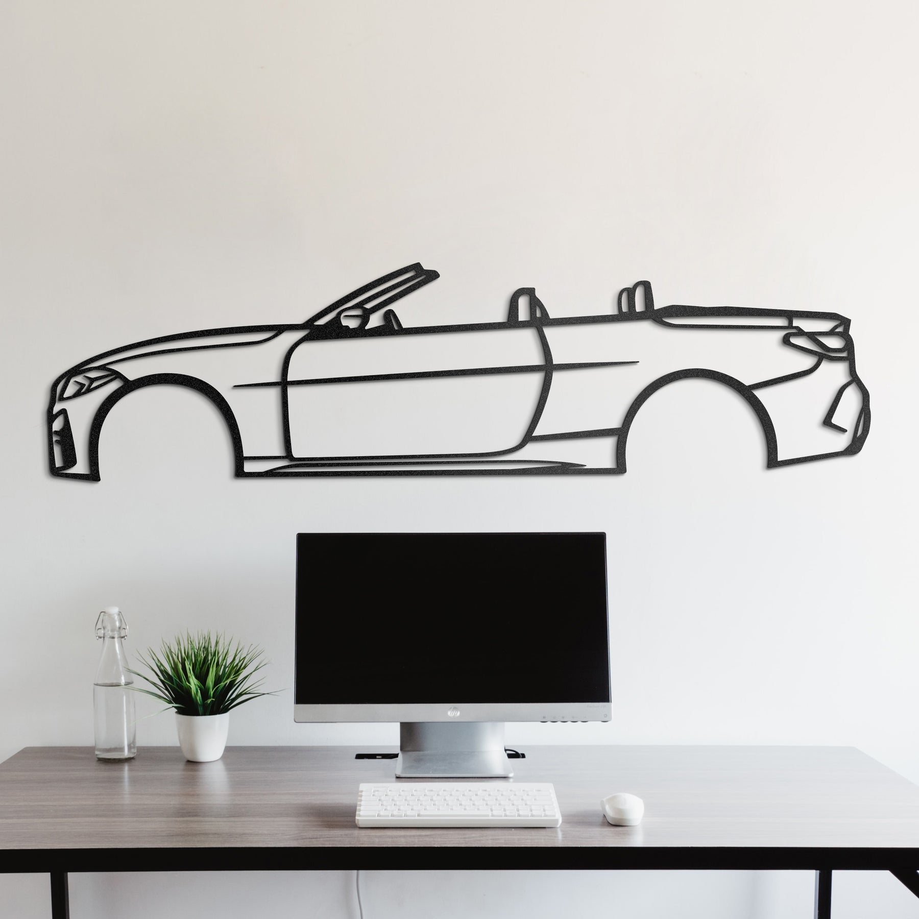 G23 Convertible Metal Silhouette, Wall Decor, Metal Wall art