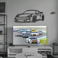 Load image into Gallery viewer, 911 GT3 Model 991 Front Angle Metal Silhouette
