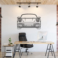 Load image into Gallery viewer, 911 Model 992 Front View Metal Silhouette, Wall Decor, Metal Wall art
