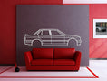 Load image into Gallery viewer, E30 M Tech II Sedan Metal Silhouette
