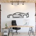 Load image into Gallery viewer, Corvette C8 HTC Metal Silhouette, Wall Decor, Metal Wall art
