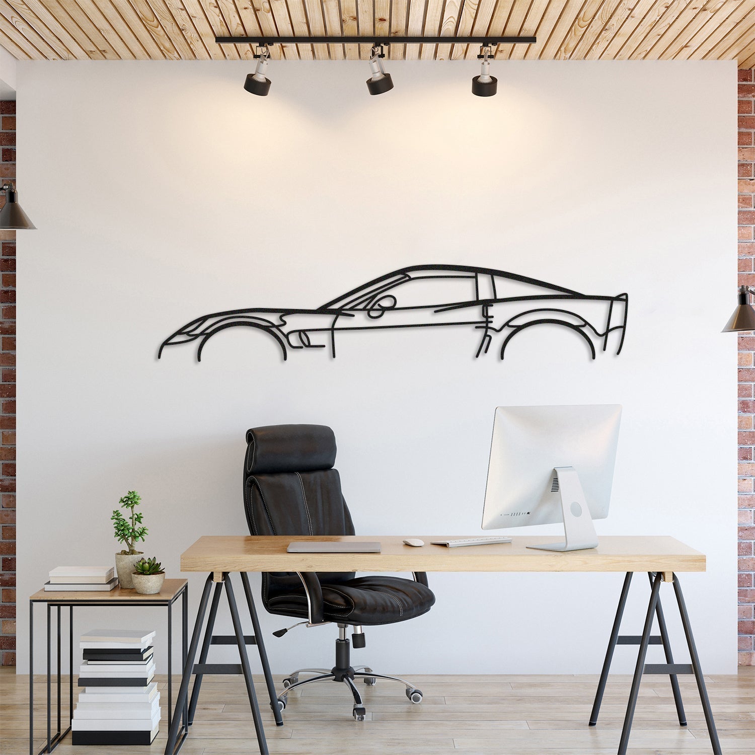 Corvette C6 ZR1 Classic Metal Silhouette, Wall Decor, Metal Wall art