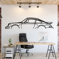 Load image into Gallery viewer, 911 Turbo Model 964 Metal Silhouette, Wall Decor, Metal Wall art
