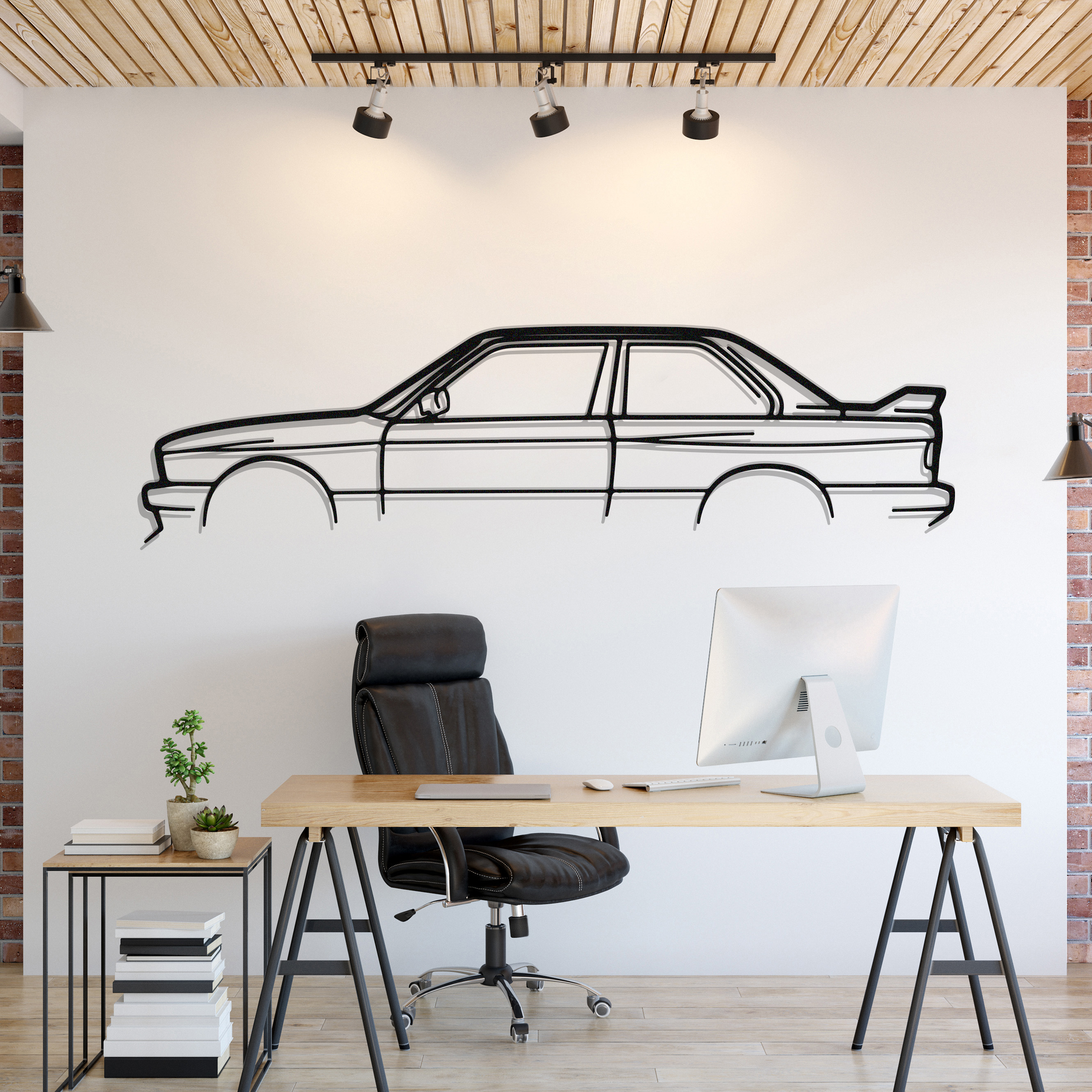 M3 E30 Metal Silhouette, Wall Decor, Metal Wall art