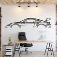 Load image into Gallery viewer, 911 GT3 RS Model 992 Metal Silhouette, Wall Decor, Metal Wall art
