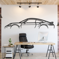 Load image into Gallery viewer, 911 Turbo S Model 992 Metal Silhouette, Wall Decor, Metal Wall art
