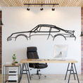 Load image into Gallery viewer, 911 Turbo Model 993 Metal Silhouette, Wall Decor, Metal Wall art
