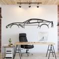 Load image into Gallery viewer, Corvette C7 Metal Silhouette, Wall Decor, Metal Wall art
