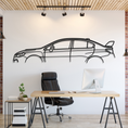 Load image into Gallery viewer, Subaru Impreza WRX STI VA Metal Silhouette, Wall Decor, Metal Wall art
