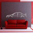 Load image into Gallery viewer, Mitsubishi EVO IX Classic Metal Silhouette
