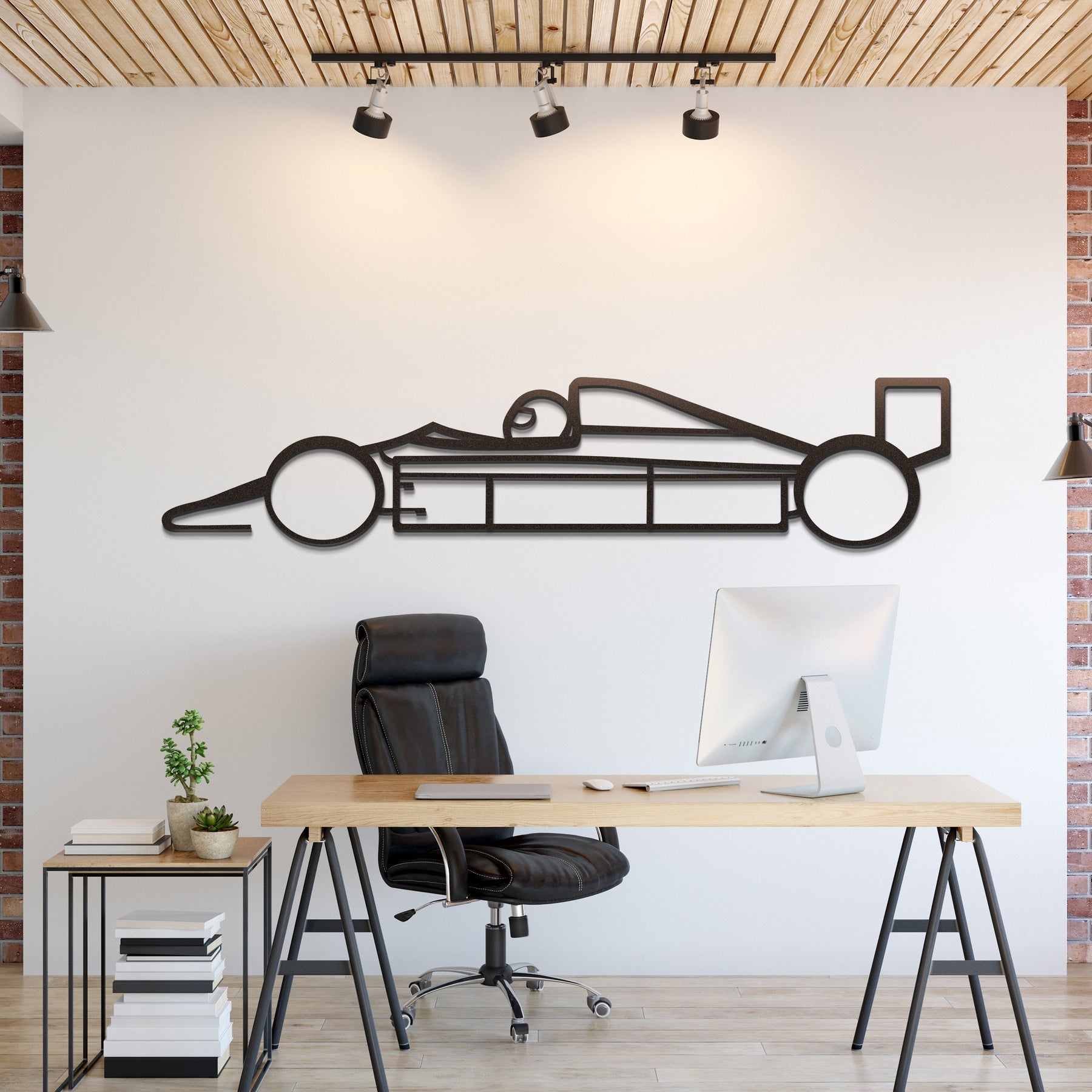 Formula 1 1980 Metal Silhouette, Wall Decor, Metal Wall art