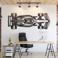 Load image into Gallery viewer, Formula 1 2022 Top View Horizontal Metal Silhouette, Metal Wall art
